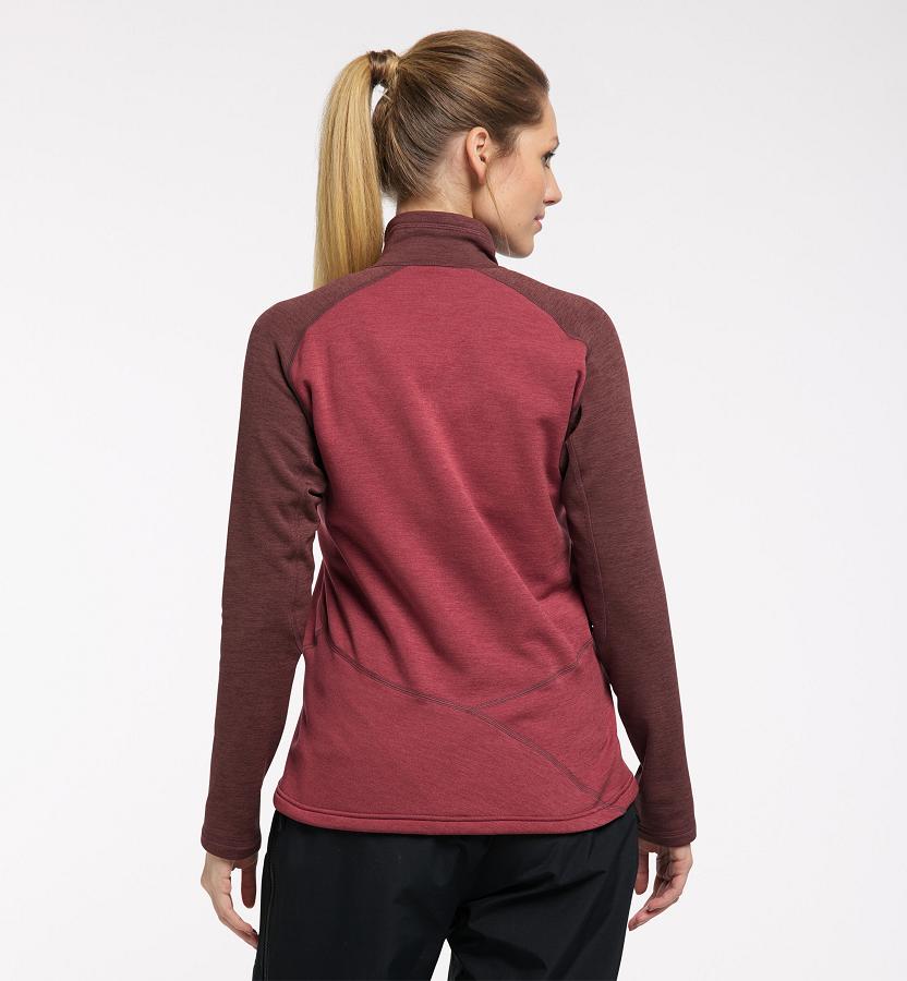 Haglöfs Womens Heron Fleece Red New Zealand 87239ZSEA